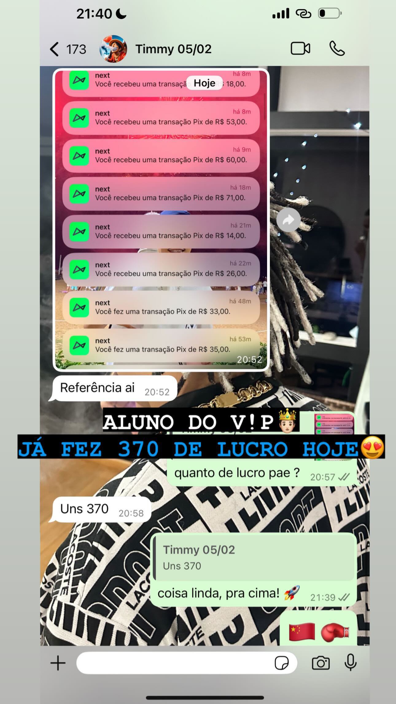 Depoimento de aluno 5